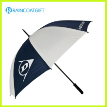 68.5cm 8k White and Navy Straight Golf Square Umbrellas